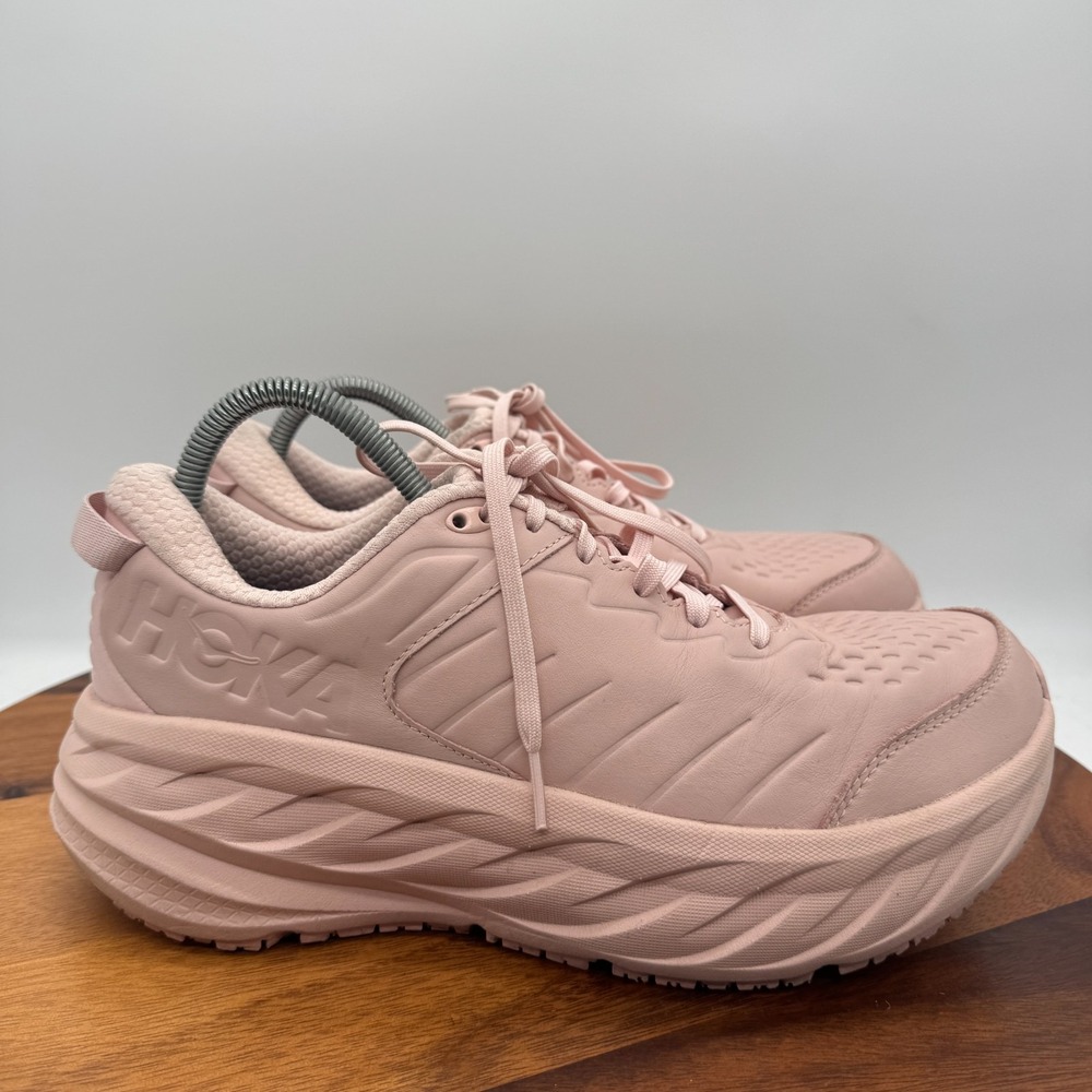 Hoka One One Bondi SR Wide Women's Size 11 D Pink Slip Resistant Work Shoes